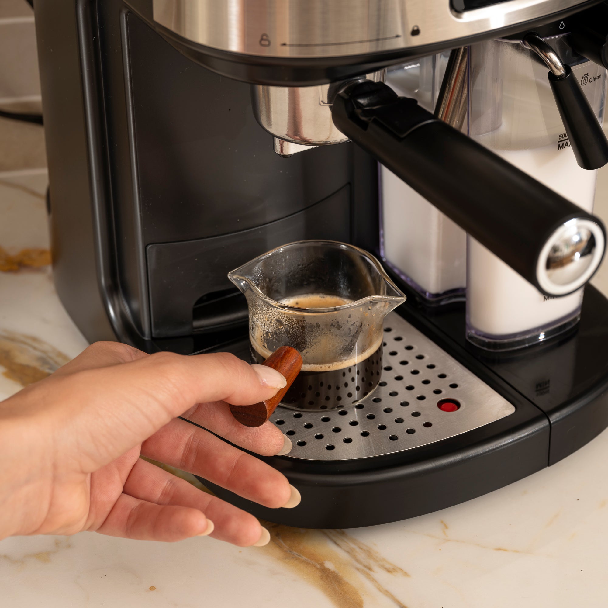 Kismile 3-in-1 Espresso Machine with Button Interface