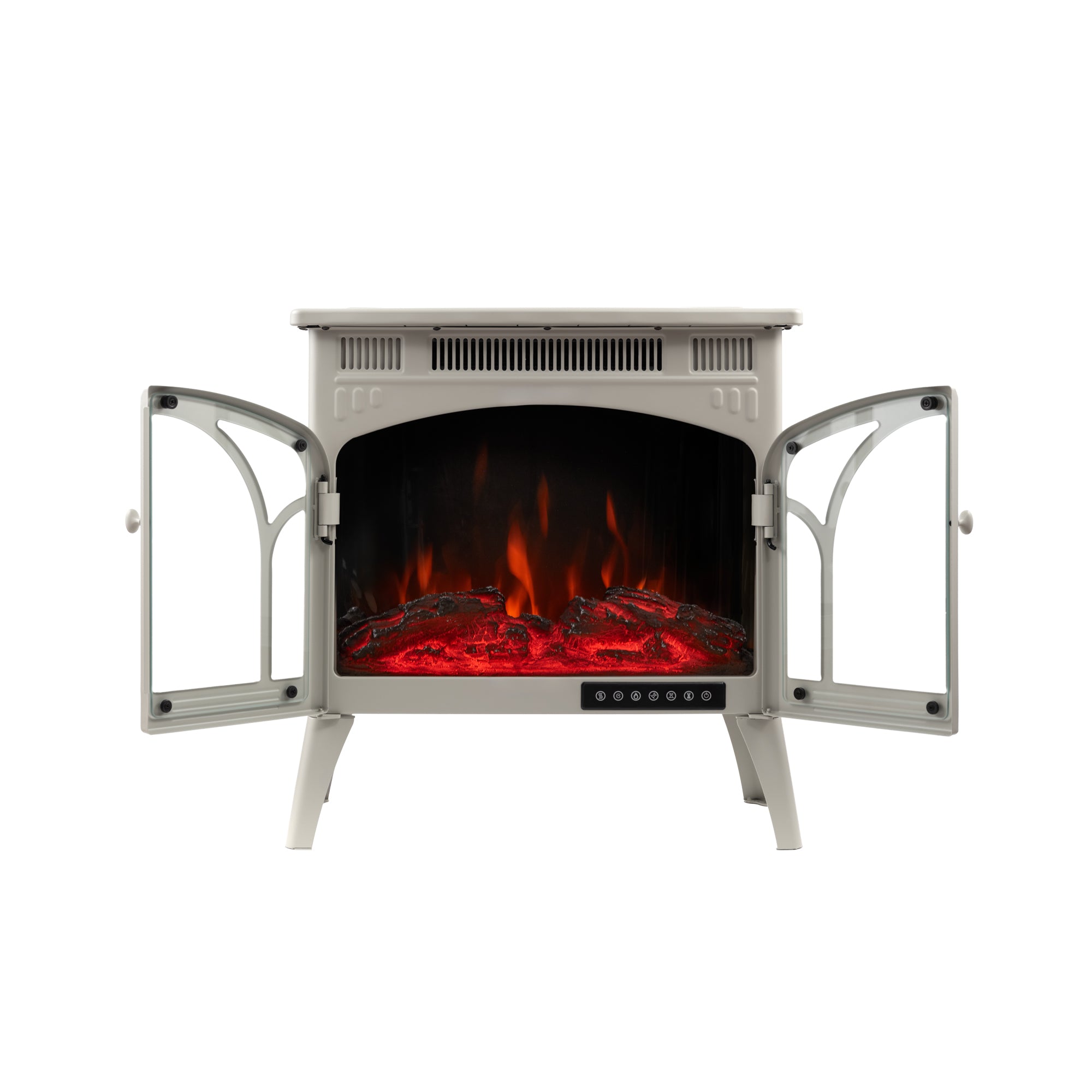 R.W.FLAME French Door Electric Stove Fireplace