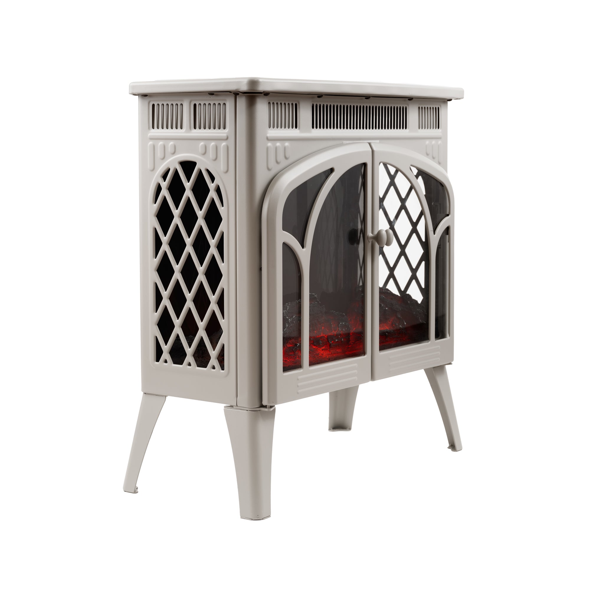 R.W.FLAME French Door Electric Stove Fireplace