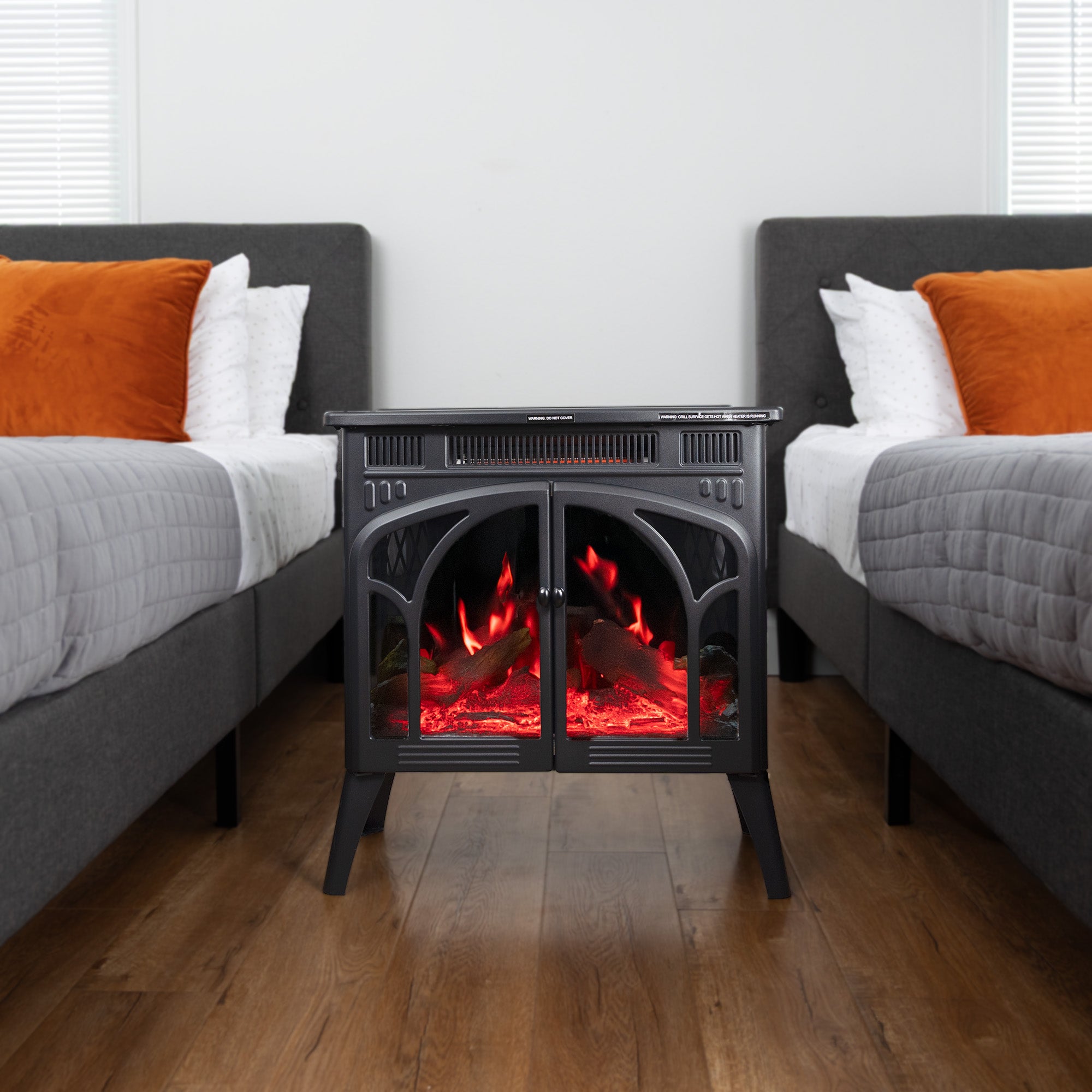 R.W.FLAME French Door Electric Stove Fireplace