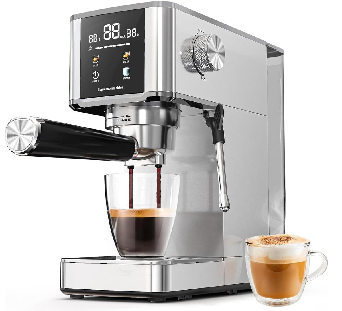 Enjoy barista-quality espresso at home