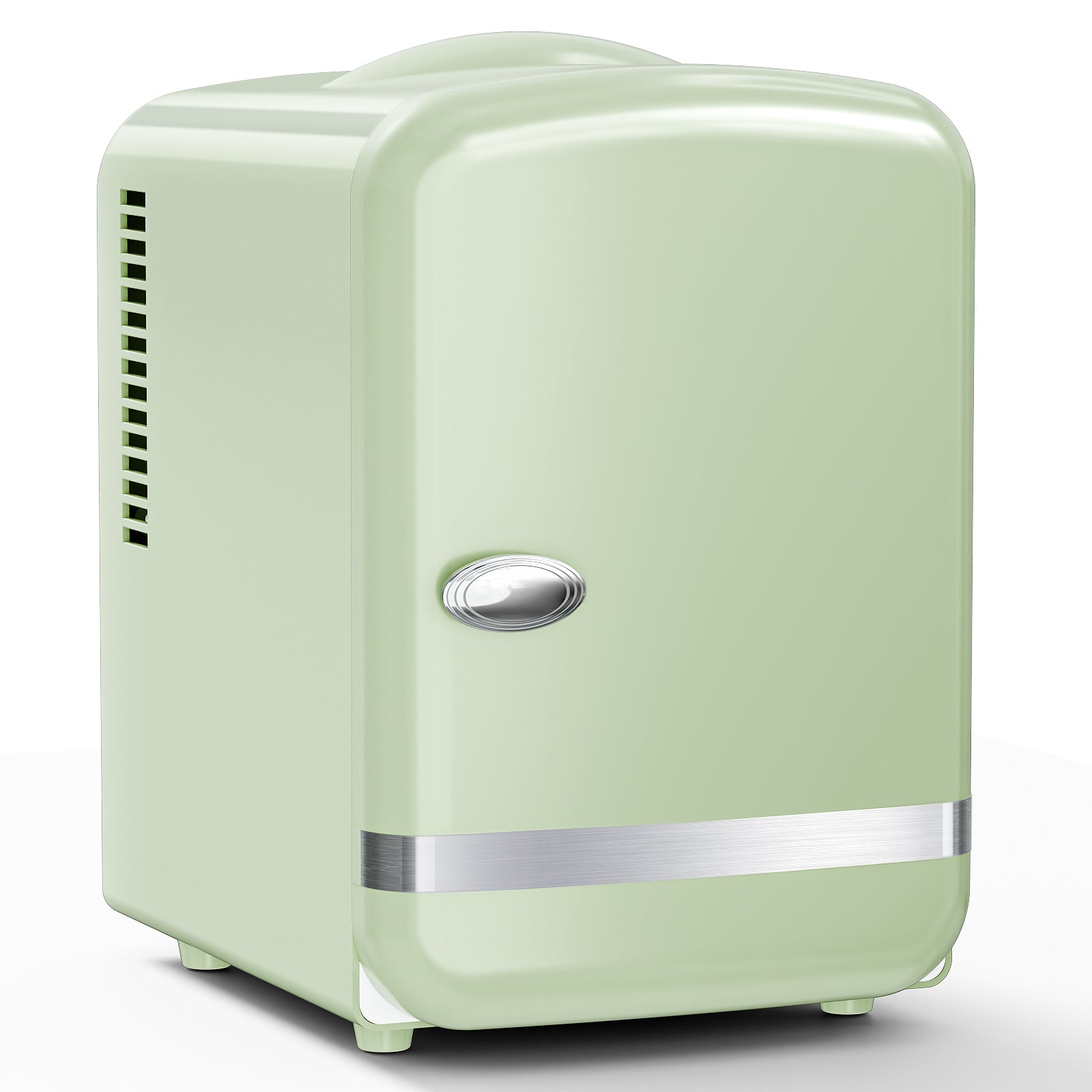 Kismile Retro Mini Fridge with Cooling & Warming Modes