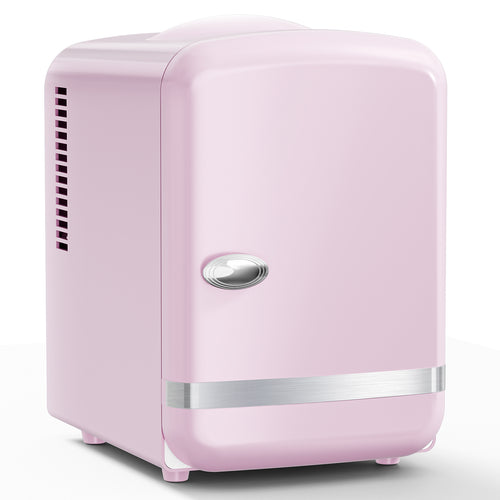 Kismile Retro Mini Fridge with Cooling & Warming Modes