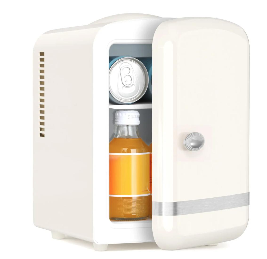 Kismile Retro Mini Fridge with Cooling & Warming Modes