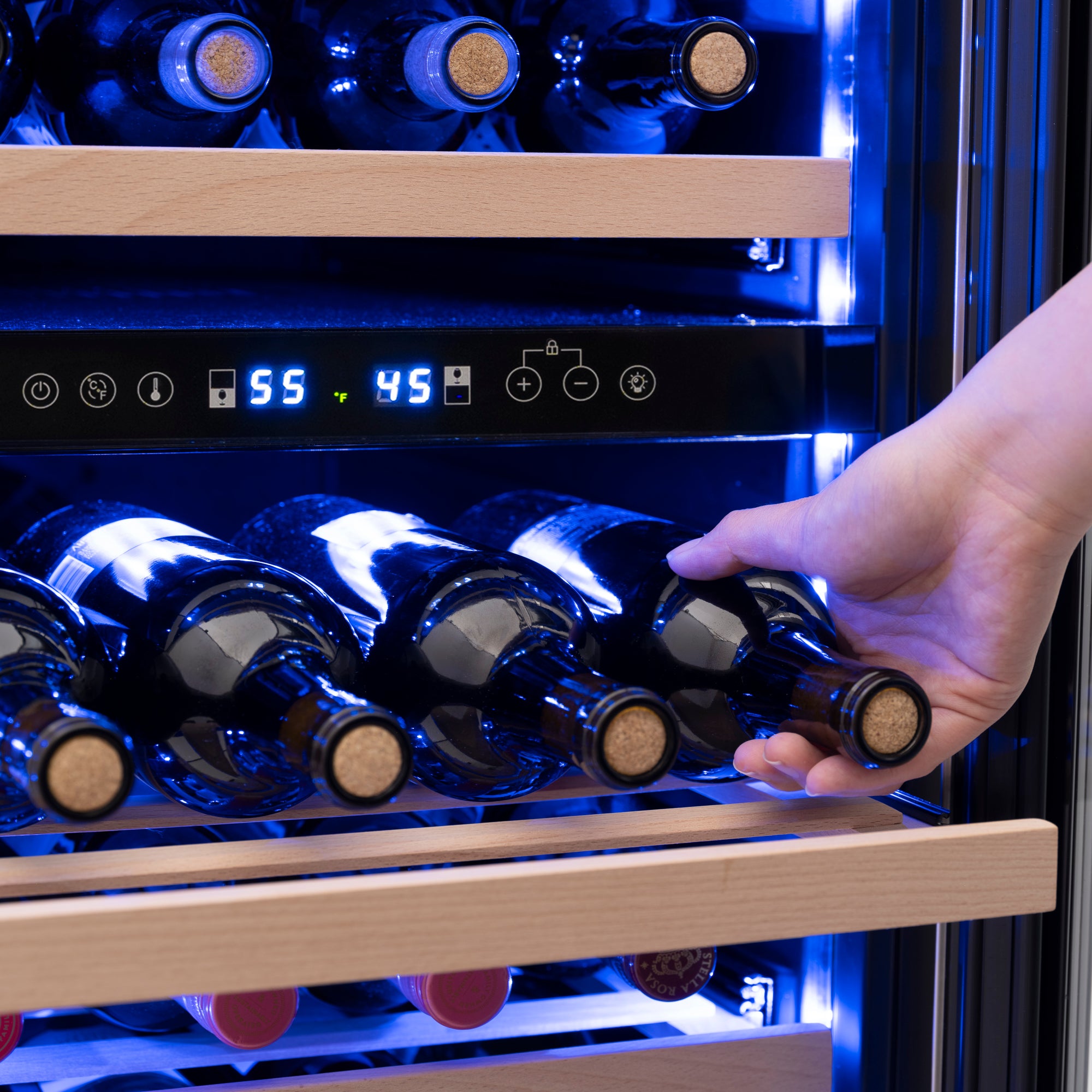 Antarctic Star 111-Bottle Dual Zone Wine Center