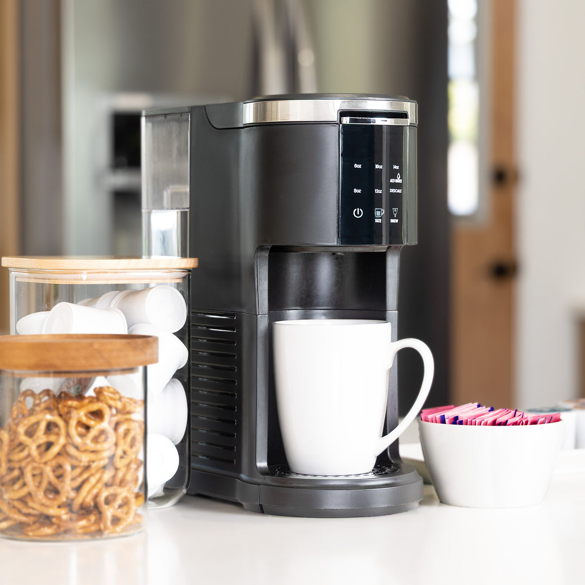 Brew your favorite cup in less than 2 minutes