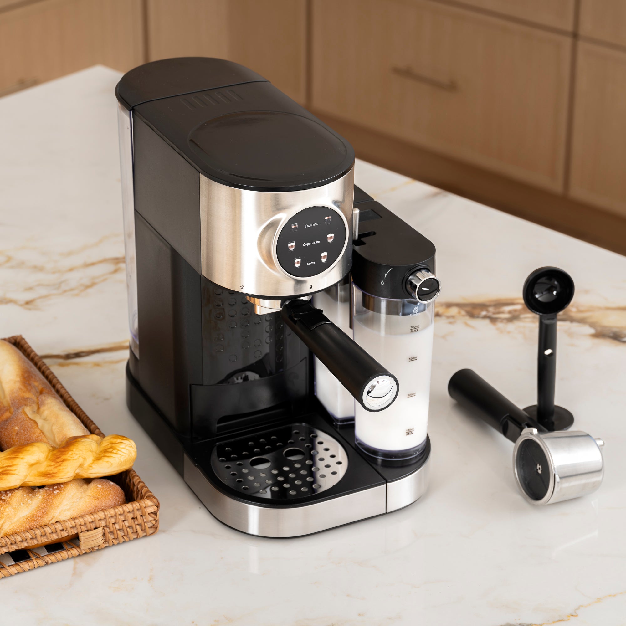 Kismile 3-in-1 Espresso Machine with Touch Control