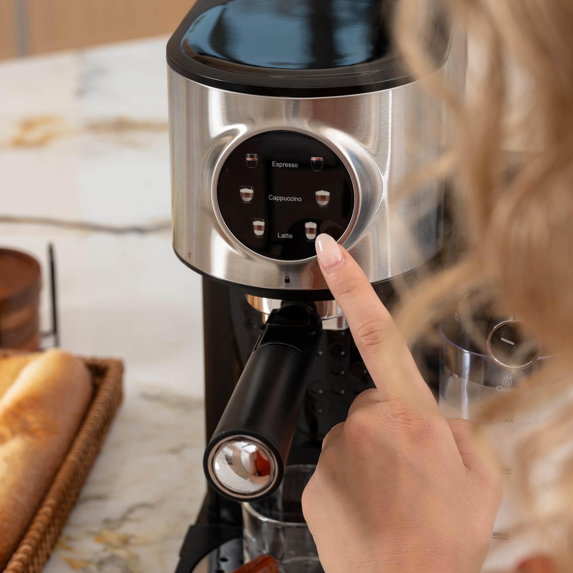 Kismile 3-in-1 Espresso Machine with Touch Control