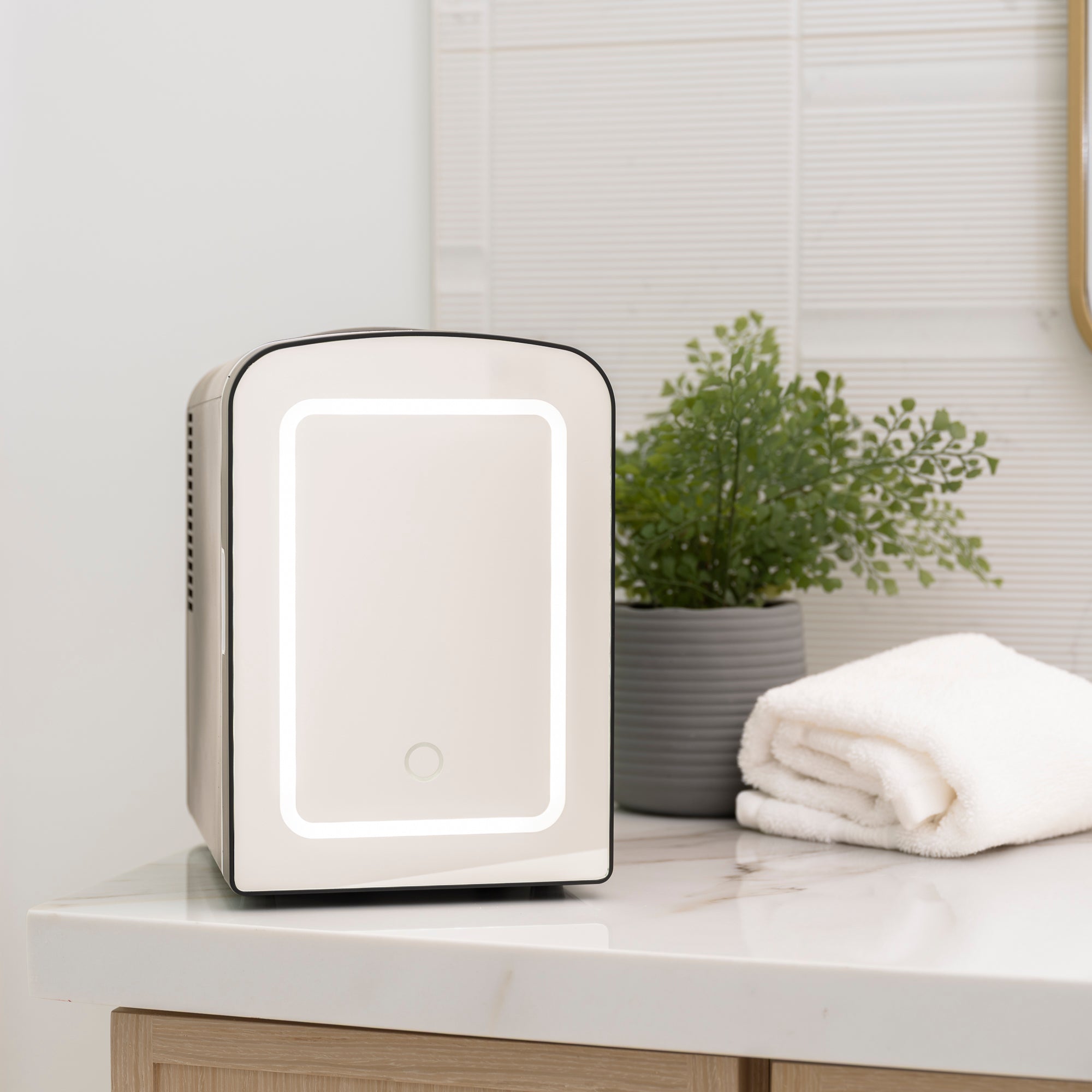 Antarctic Star Compact 4L Mini Fridge with LED Mirror