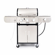 R.W.FLAME 3-Burner Propane Grill with Side Burner
