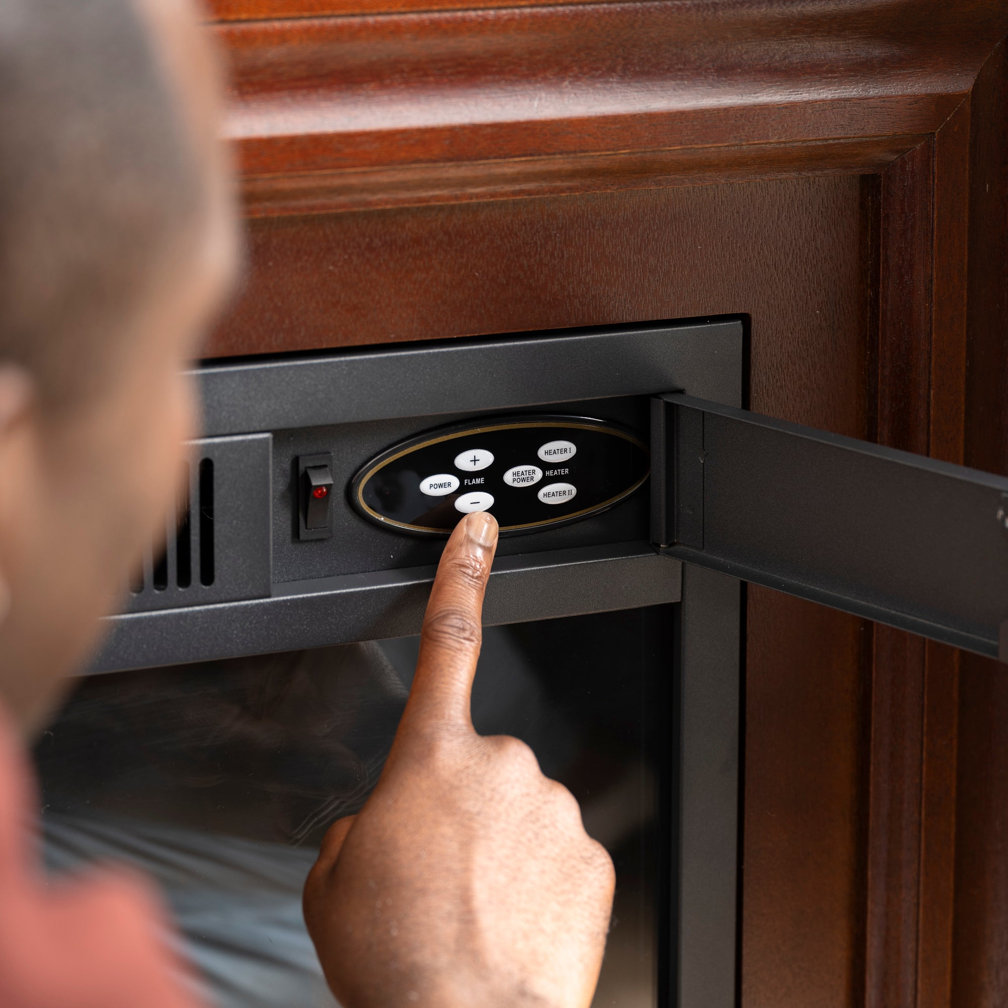 R.W.FLAME 36-inch Electric Fireplace with Mantel