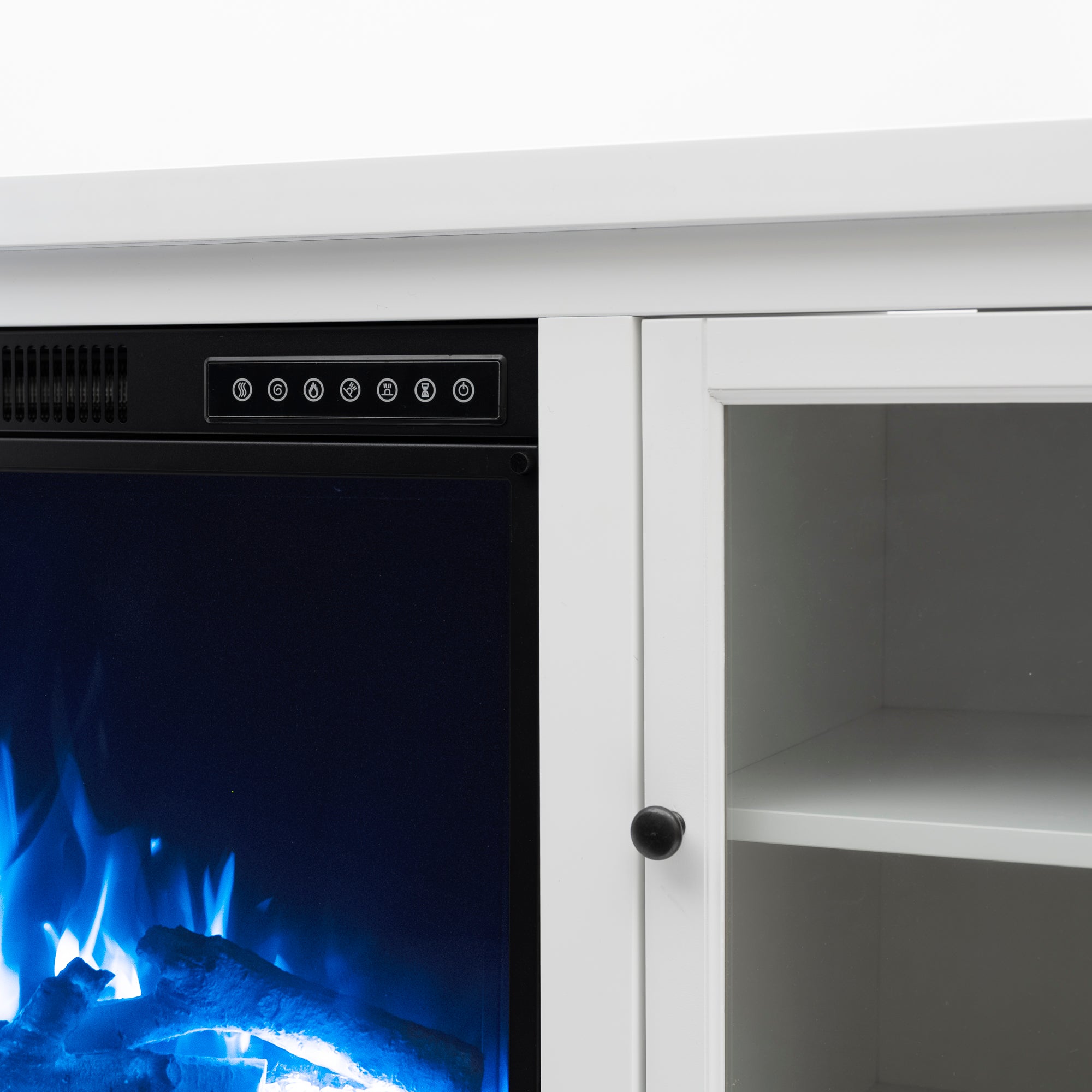 R.W.FLAME Display TV Stand with Electric Fireplace