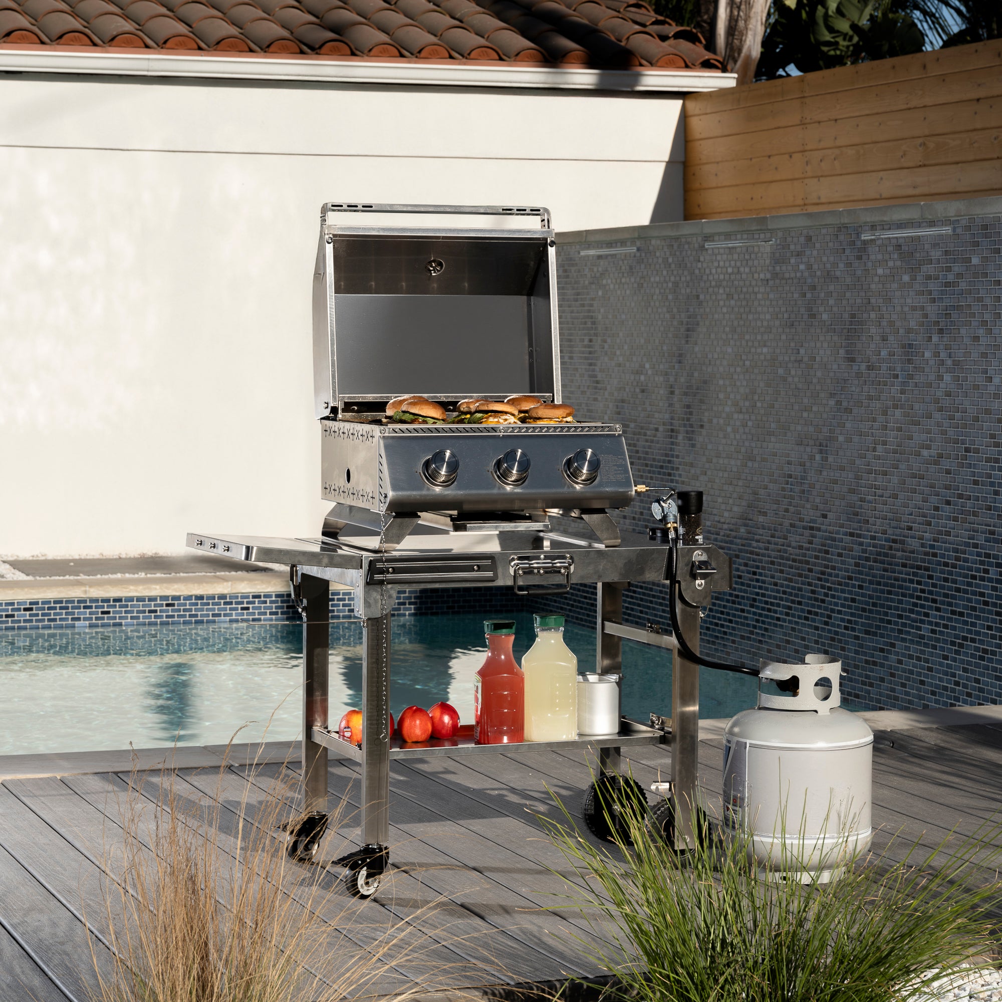 R.W.FLAME Tabletop Grill with Lid