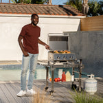 R.W.FLAME Tabletop Grill with Lid